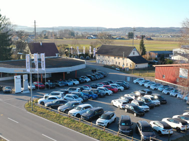 Luftaufnahme des Standorts der Auto Bonau AG