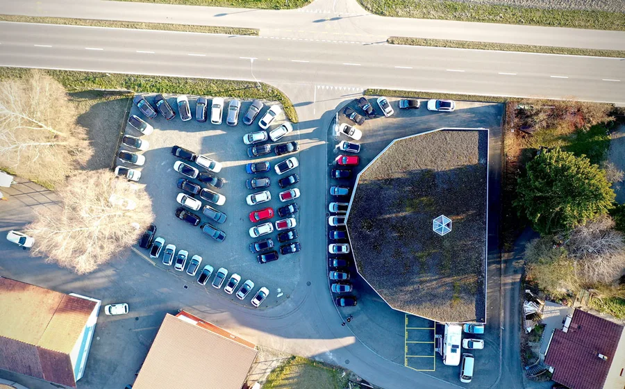 Auto Bonau Standort in Bonau aus der Vogelperspektive